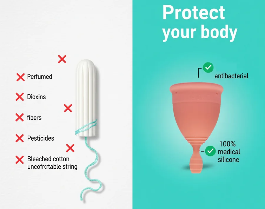 Vergleich: Tampon und Menstruationstasse LUNACUP