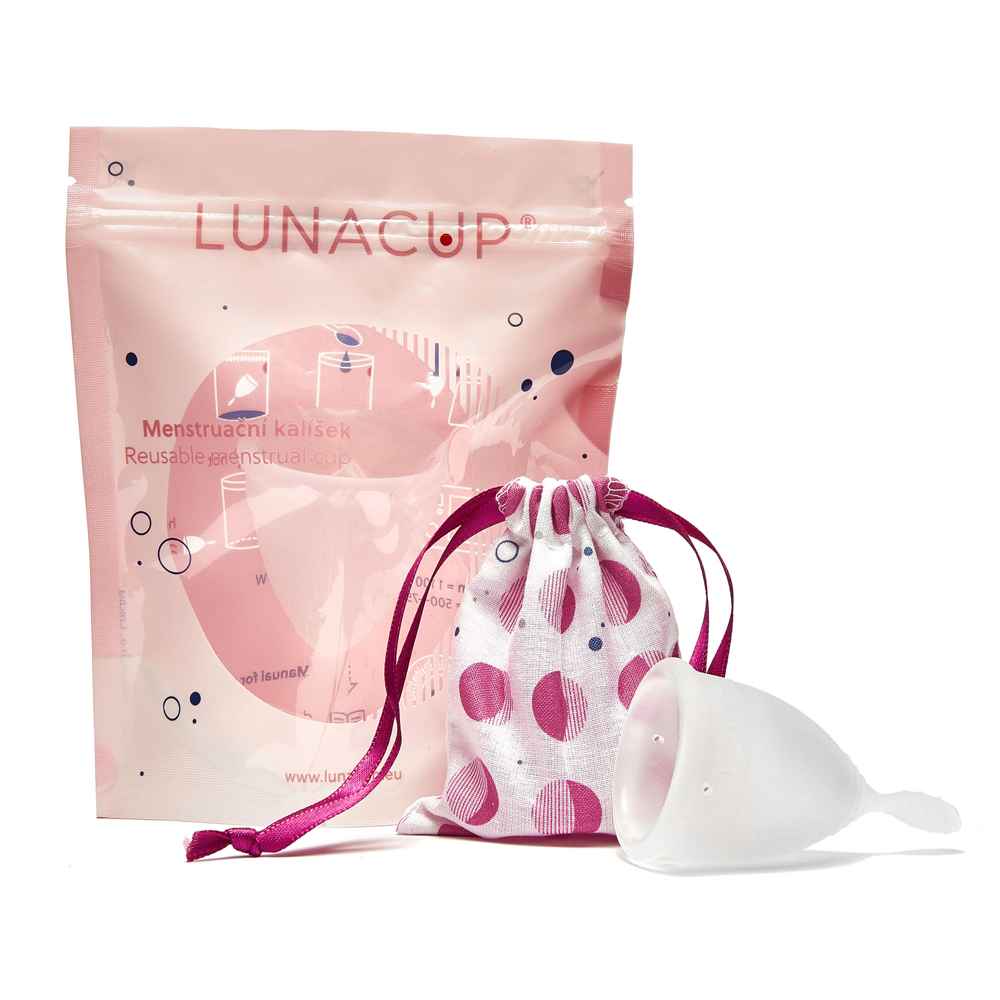 Vsebina embalaže menstrualne skodelice LUNACUP
