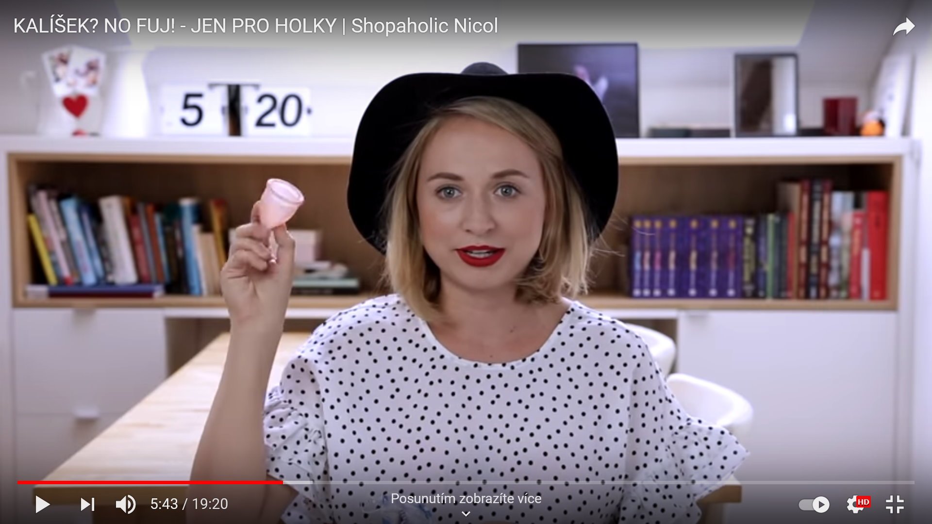 Video recenze menstruačního kalíšku LUNACUP - Shopaholic Nicol