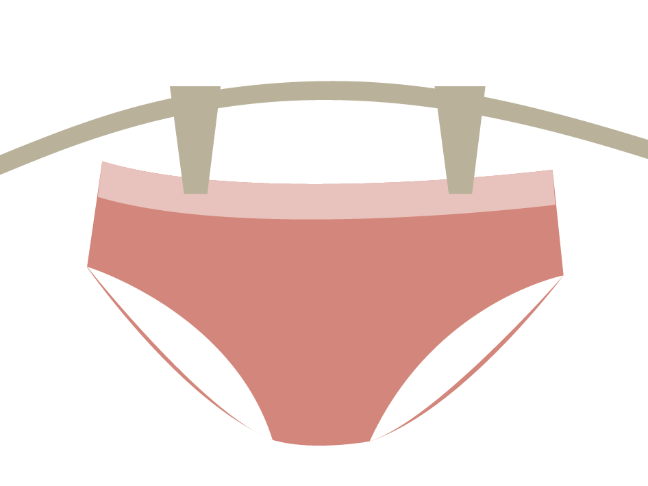 Návod - sušení menstruačních kalhotek