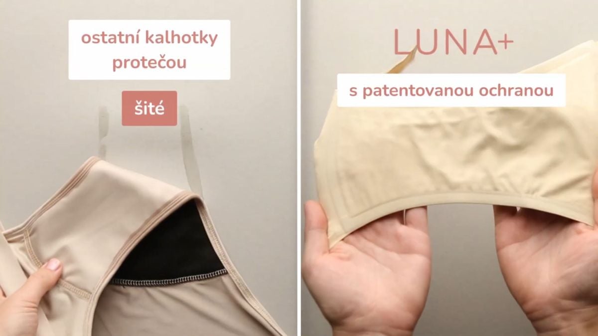 Menštruačné nohavičky LUNA+ nepretečú - video dôkaz