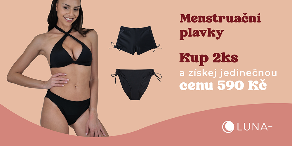 Sleva při koupi 2 ks a více menstruačních plavek