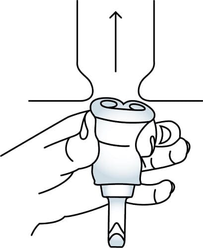 Insert the cup